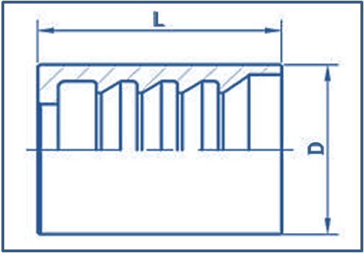 HOSE FERRULE HOSE CAP FOR CRIMPING FERRULE FOR 2 STEEL WIRE BRAID HOSE