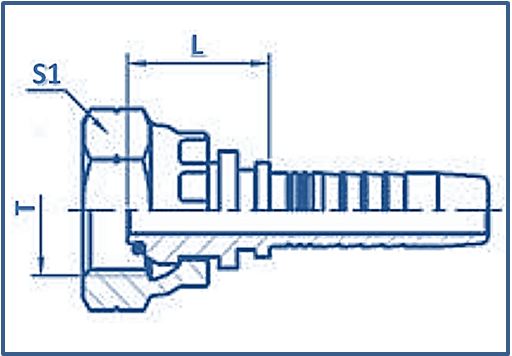 Hose Fitting BSP Thread 60° Cone Fitting BSP FEMALE 60°O RING CONE