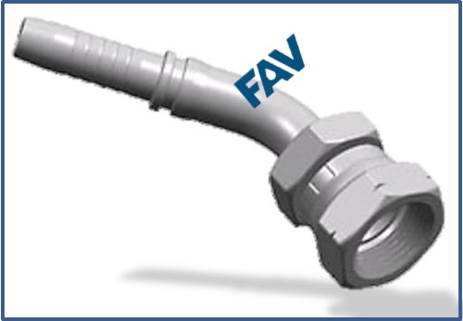 Hose-Fitting-JIS-Gas-Female-60°-Seat-JIS-B8363-45°ELBOW-JIS-GAS-FEMALE-60°CONE