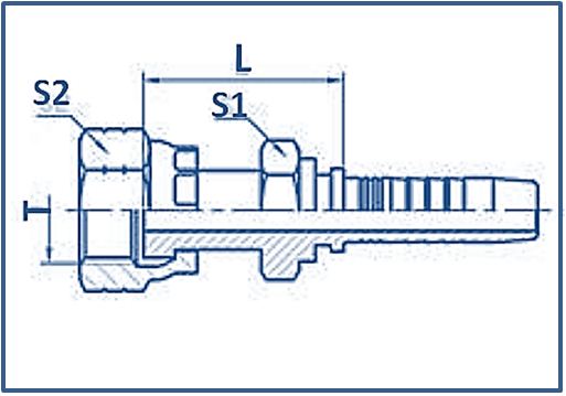 Hose-Fitting-ORFS-Female-Flat-Seat-ORFS-FEMALE-FLAT-SEAT-DOUBLE-HEXAGON