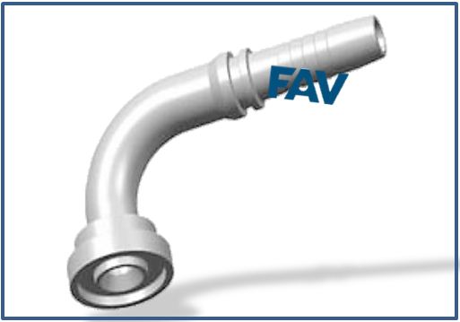 Hose-Fitting-SAE-Flange-Light-Series-90°SAE-FLANGE-3000-PSI