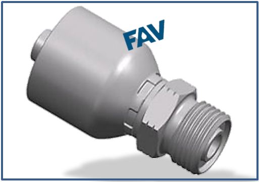 One-piece-Hose-Fitting-ORFS-Tube-Fitting-ORFS-MALE-O-RING-SEAL