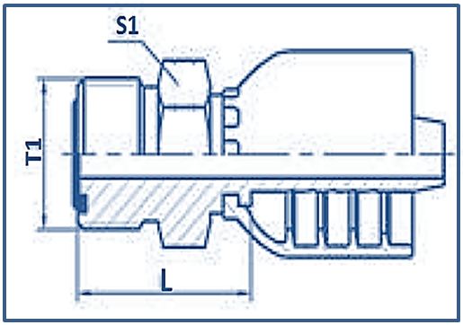 One-piece-Hose-Fitting-ORFS-Tube-Fitting-ORFS-MALE-O-RING-SEAL