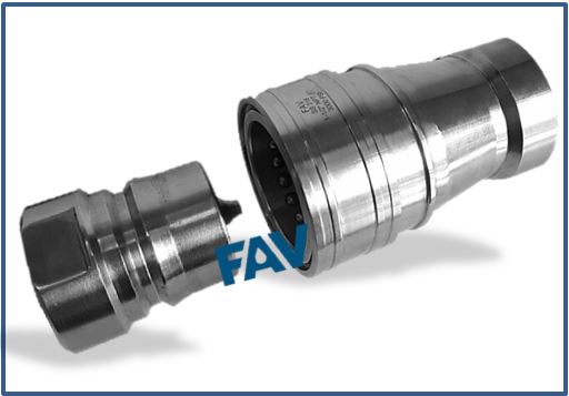 Quick Release Couplings Double Check Type 6000 psi Disconectred View