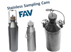 Stainless Steel Sampling Can and Sample Bottles in SS 304 and SS 316