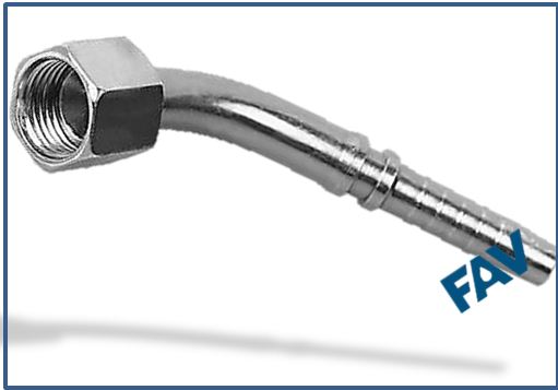 Hose-Fitting-Metric-Female-Flat-Seat-45°ELBOW-METRIC-FEMALE-FLAT-SEAT