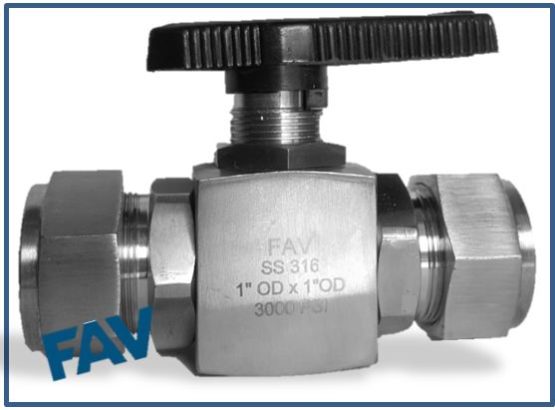 Ball Valve Compression Tube Double Ferrule - FAV Fittings and Valves