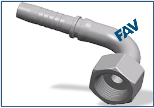 Hose-Fitting-Metric-Female-Flat-Seat-90°ELBOW-METRIC-FEMALE-FLAT-SEAT