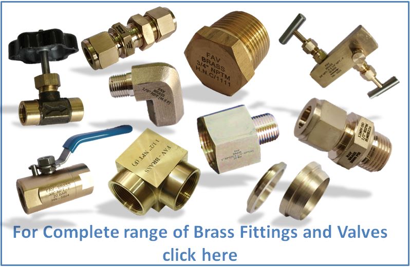 Brass Union- Double Ferrule Compression Tube Fittings