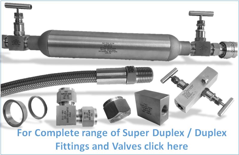 Duplex UNS Fittings and Valves
