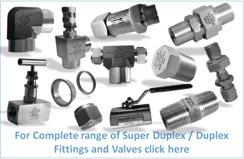 Super Duplex F51 Fittings and Valves