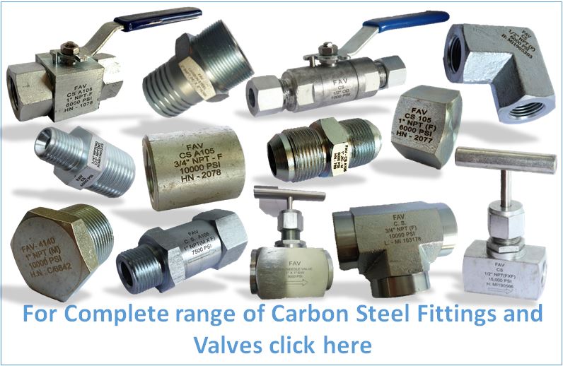 Carbon Steel A105 Nipple & Tube Adapters.