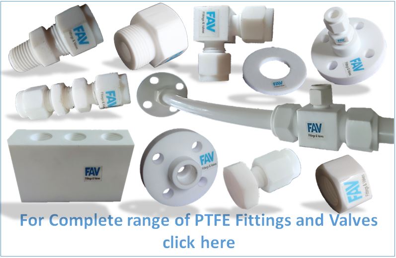 PTFE Pipe Fittings & Tube Adapters