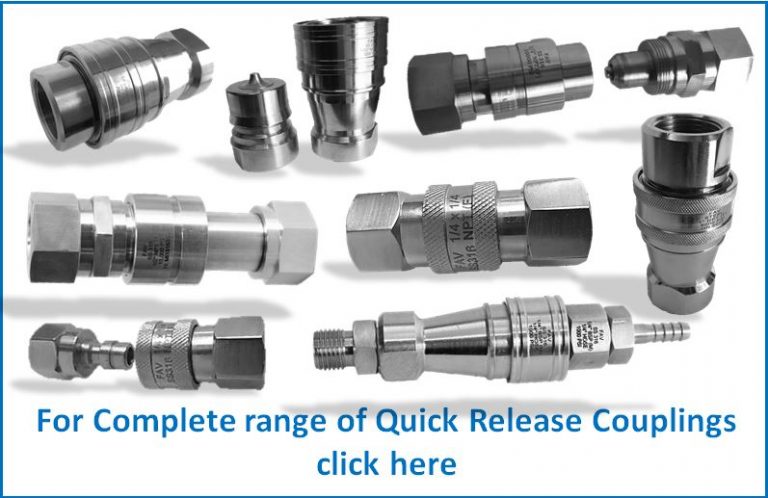 Quick Release Couplings Straight Through Types SS316 standard material