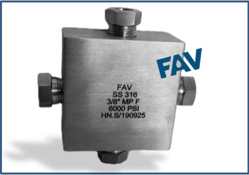 High Pressure Cross, HP/MP Female with Gland and cone, 30000 Psi HP/MP Cross