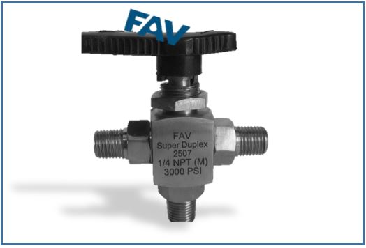 Super Duplex 3 Way Ball Valve Male Super Duplex 3 Way Ball Valve