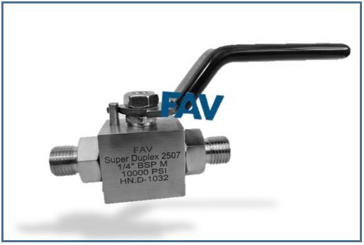 Super Duplex Ball Valve Male x Male Super Duplex Ball Valve MxM