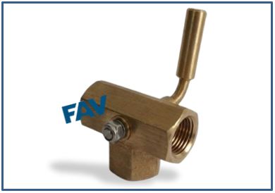 Brass 3 Way Gauge Cock Female x Female Brass 3 Way Gauge Cock