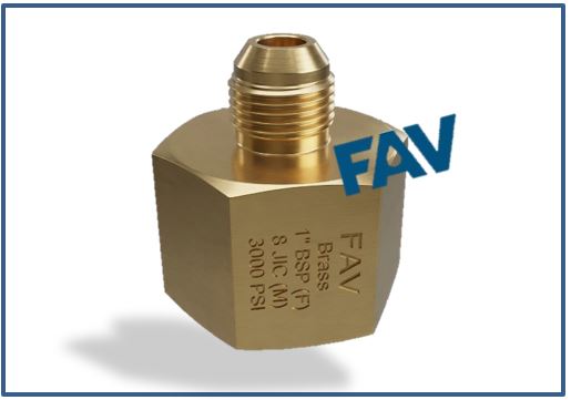Brass Adapter JIC Male x NPT BSP Female Brass Adapter JIC Male x NPT BSP Female