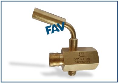 Brass Gauge Cock Male x Female Brass Gauge Cock