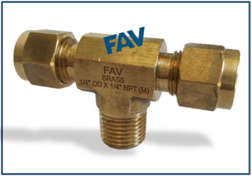 Brass Male Branch Tee Brass Tee