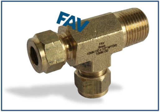 Brass Male Run Tee Brass Male Run Tee