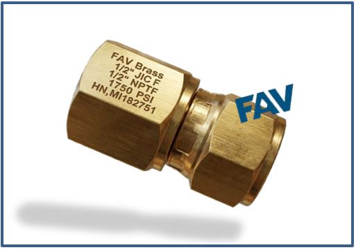 Brass Swivel Adapter JIC Female x NPT Female Brass Swivel Adapter JIC Female x NPT Female