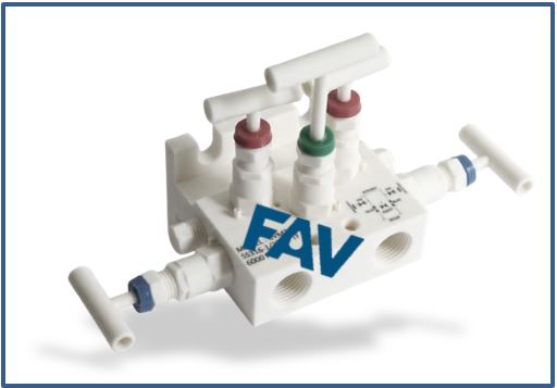 5 Way Manifold Valve , T Type ,One Side Flange for Direct Mounting