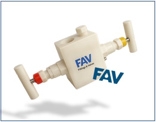 PVDF 2-Way Manifold Valve