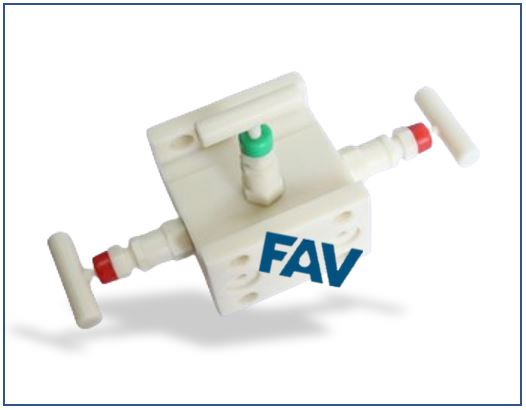 PVDF 3 Way Manifold Valve - H Type