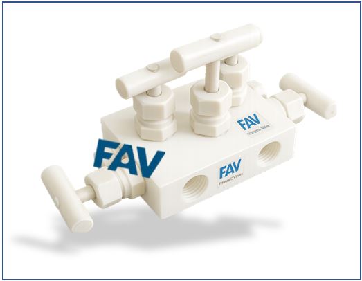 PVDF 5 Way Manifold Valves R Type