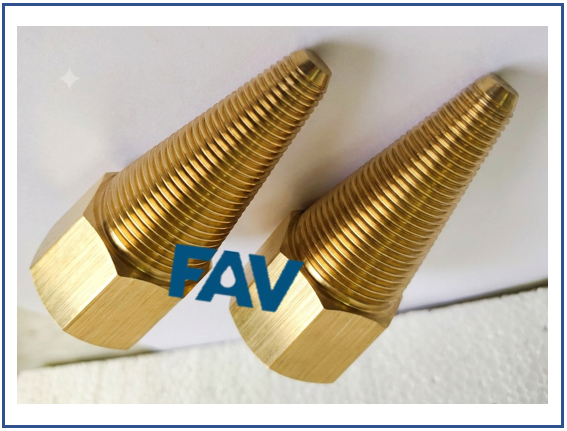 Brass Metal Threaded Tube Plug Brass Threaded Tube Plug