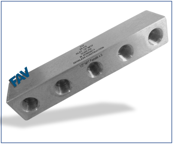5 Way Block Manifold