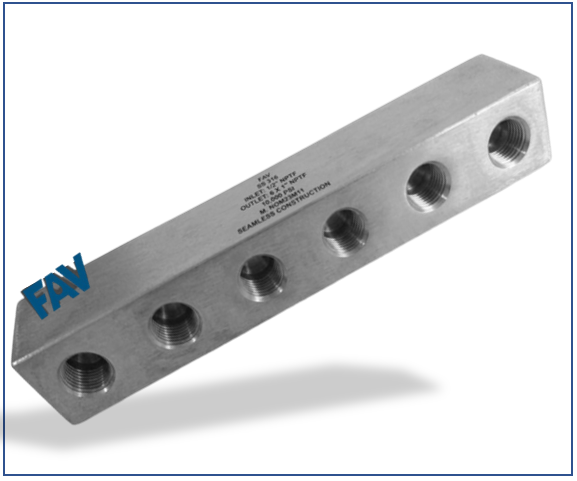6 Way Block Manifold