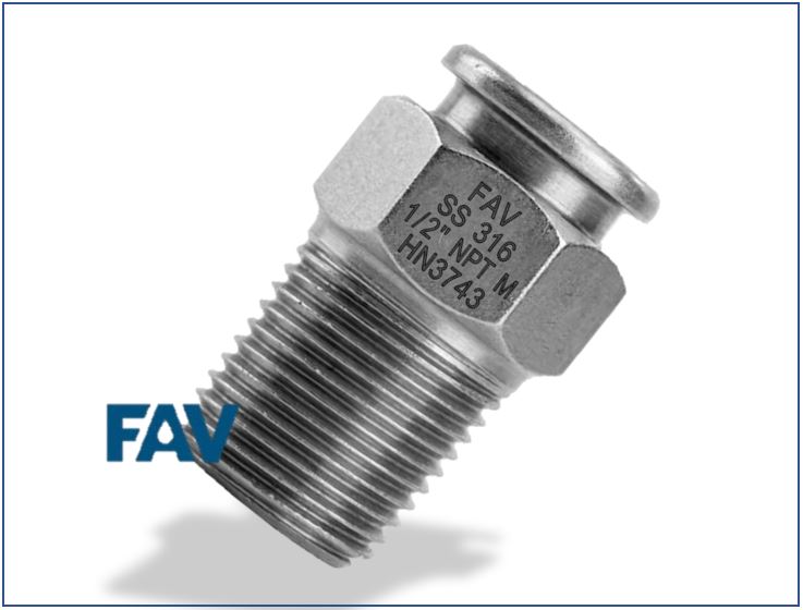 Giant Button Head Fitting (Single Ball Check) 10000 psi Giant Button Head Fitting (Single Ball Check) 10000 psi